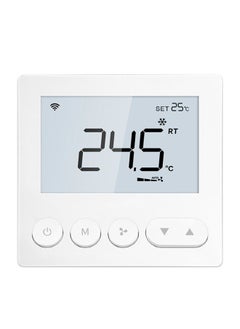 Twasl Smart Technologies TWASL Smart Wifi Thermostat - 2 pipes Air Conditioning Thermostat Temperature Controller, Room Smart AC Panel, Remote, Voice Control, AC Controller- White3  - Image 1