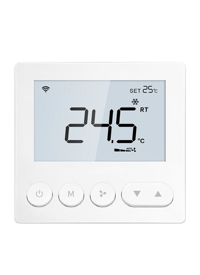 Twasl Smart Technologies - TWASL Smart Wifi Thermostat - 2 pipes Air Conditioning Thermostat Temperature Controller, Room Smart AC Panel, Remote, Voice Control, AC Controller- White3 - Image 1