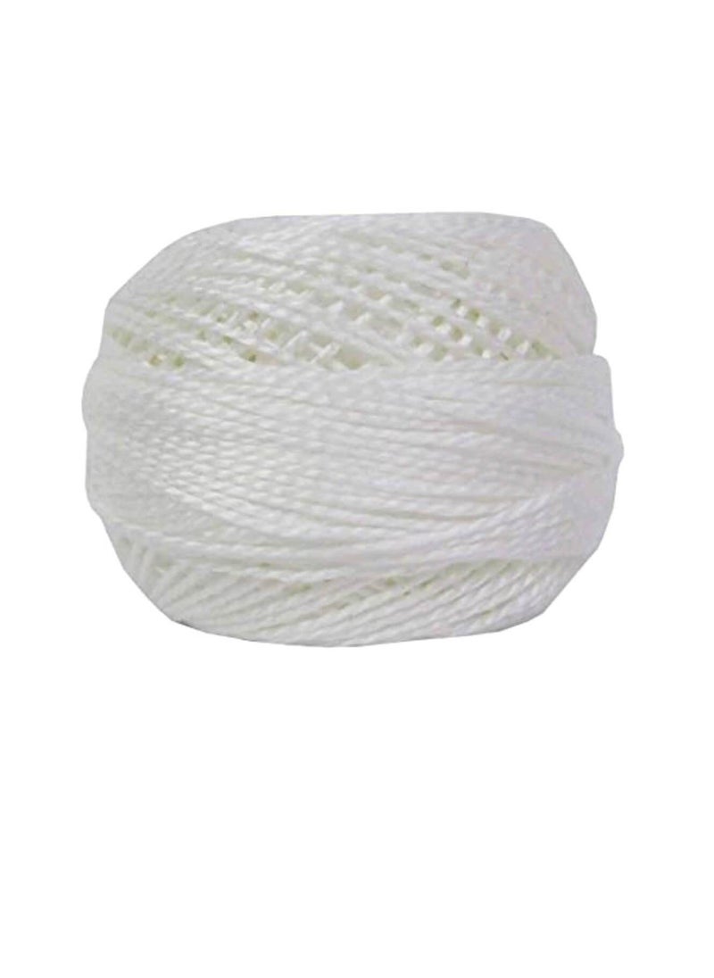 DMC DMC Pearl Cotton Ball Size 5 53yd Snow White  - Image 2