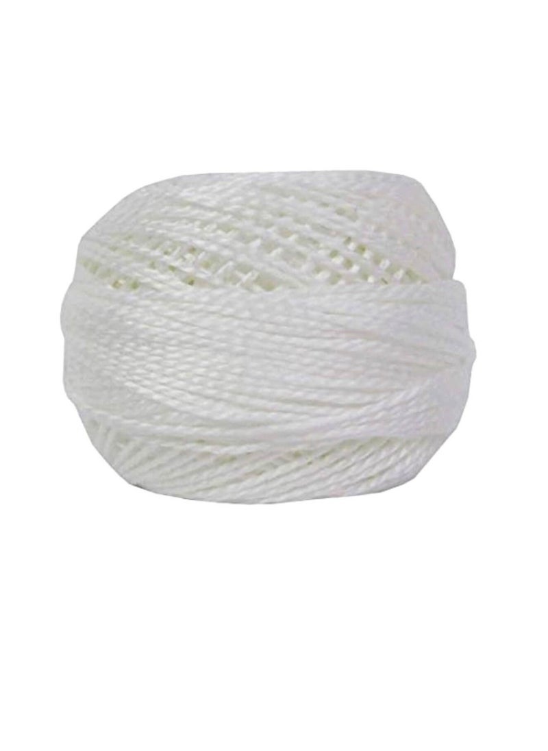 DMC DMC Pearl Cotton Ball Size 5 53yd Snow White  - Image 3