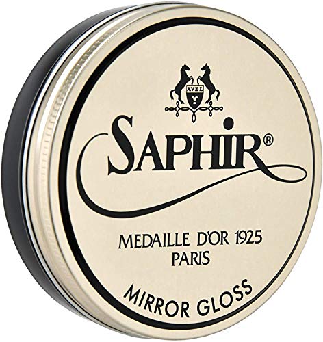 SAPHIR Medaille d’Or Mirror Gloss - Natural Wax Polish for Leather Shoes & Boots - Black - Image 2