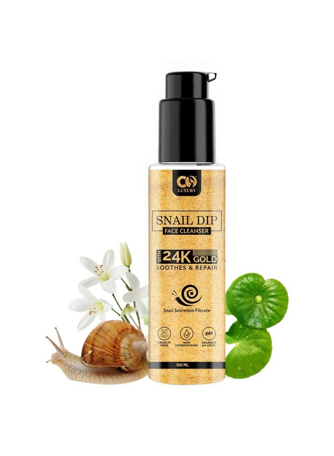 CO LUXURY Snail Mucin Face Wash | 100ml | Cleanser for Face for Women & Men, Low pH Gel with Korean Snail Mucin Concentrate | All Skin Types - Snail Magic - Image 1