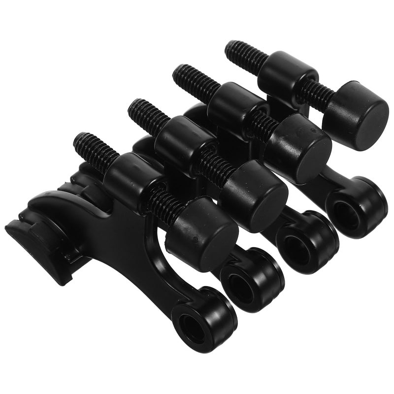 4pcs Heavy Duty Door Zinc Alloy Door Mounted Stop Seamless Installation Great For Home Office Wall - Image 1