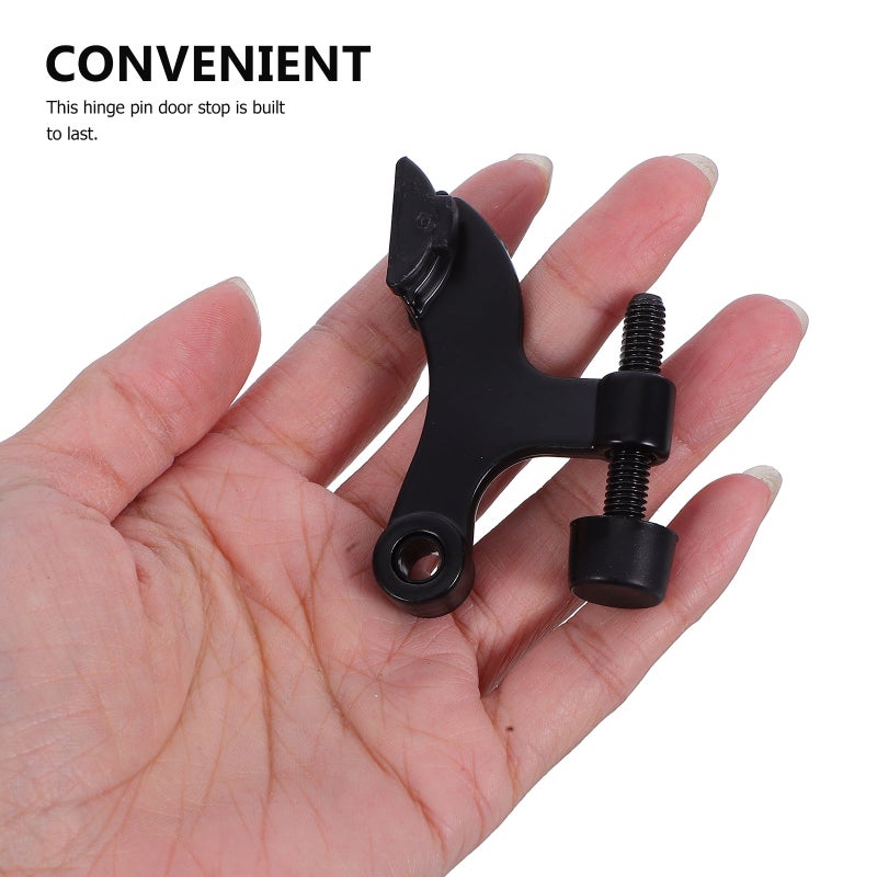 4pcs Heavy Duty Door Zinc Alloy Door Mounted Stop Seamless Installation Great For Home Office Wall - Image 3