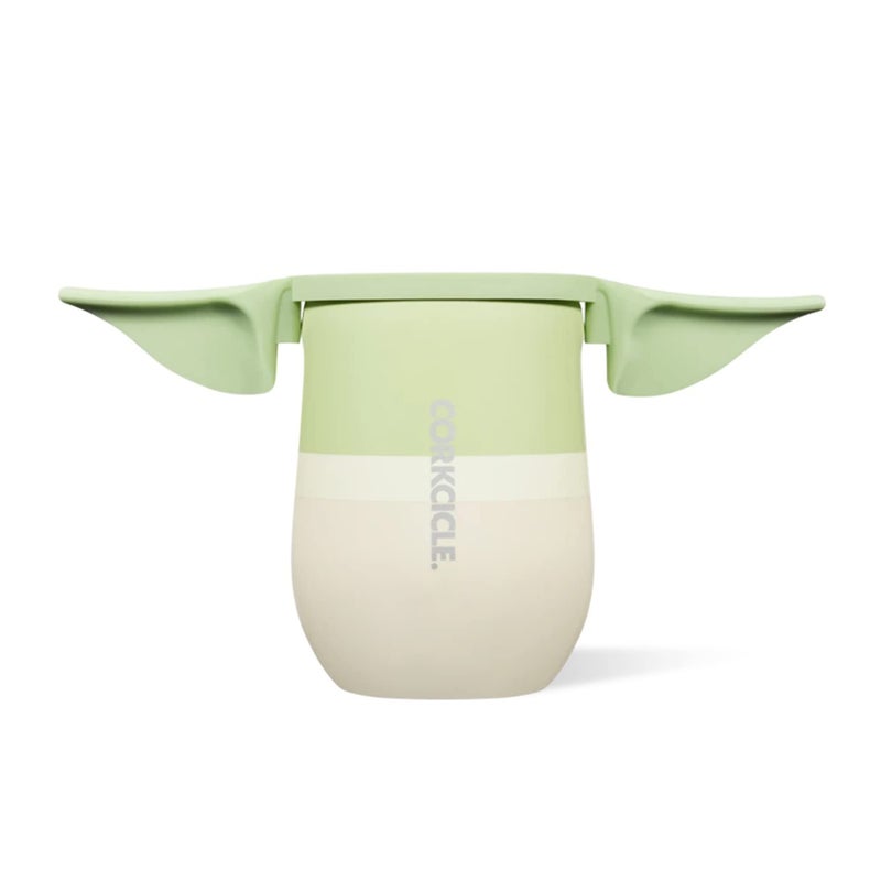 Corkcicle Stemless Insulated Wine Glass Tumbler - Keeps Beverages Cold 6 Hours & Hot 3 Hours - Stainless Steel - Easy-Grip - Summer Drinkware Gift - Keeps Drinks Ice Cold - 12 oz - Yoda - Image 1
