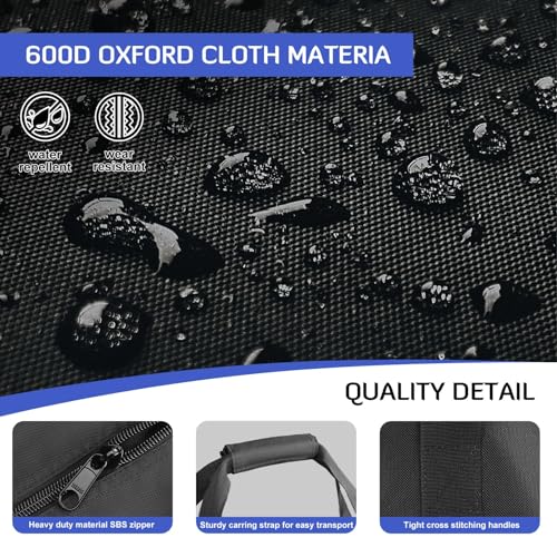 INFANZIA 50inch Sports Duffel Travel -138L Extra Large Duffel Luggage Bag with Upgrade Zipper, Water Resistant & Foldable Equipment Storage Bag for Camping Tent Tripod Fishing - Image 5