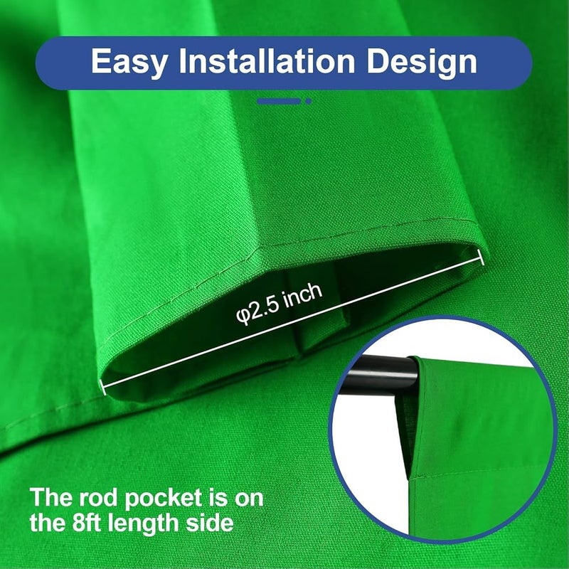 EMART Green Screen Backdrop 8x10ft, Greenscreen Background for Photography - Image 4