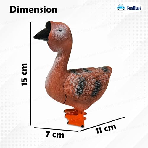 FunBlast Realistic DuckToy for Kids - Amazing Look My Farm Animal Figure Playset Toy for Kid 3+Years Old, Birthday Gift for Kids, Boys, Girls - Image 3