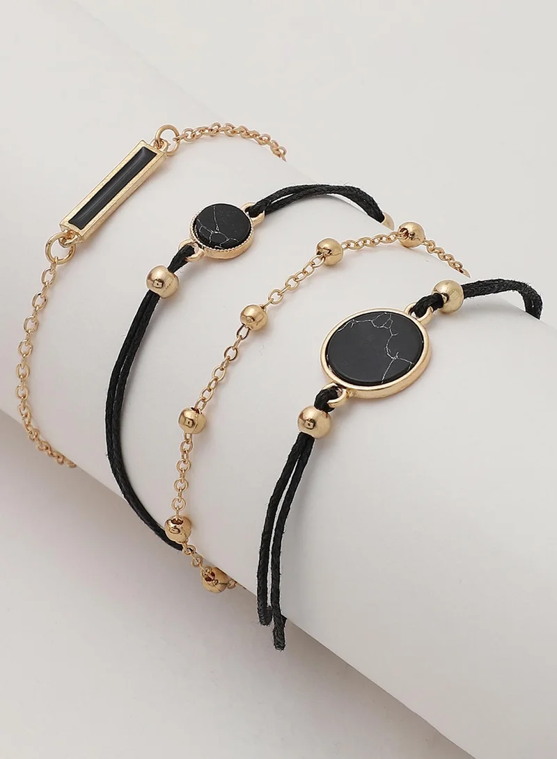 SOHI Casual Multi-Layer Artificial Bracelet Jewellery
