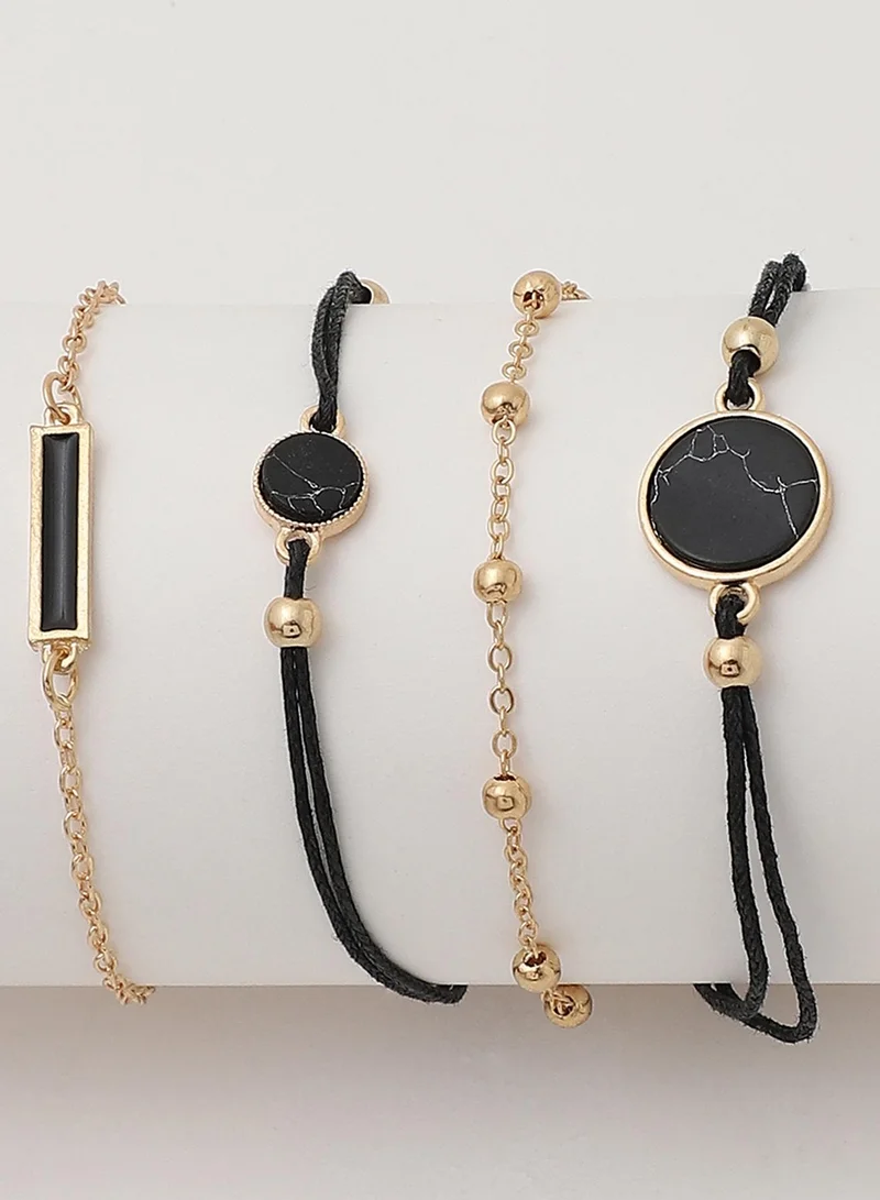 SOHI Casual Multi-Layer Artificial Bracelet Jewellery