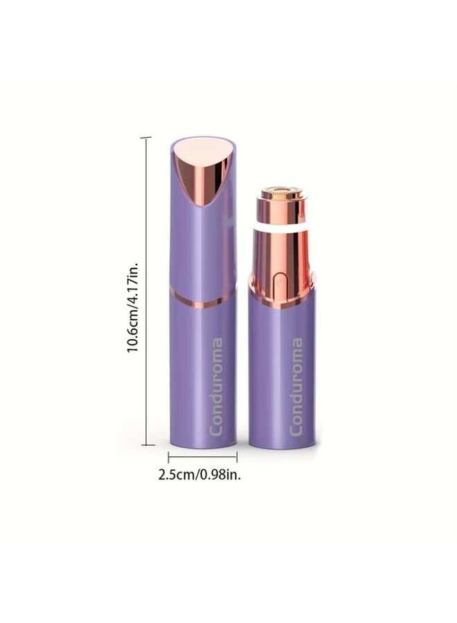 White Rechargeable Facial Hair Remover for Women Electric Painless Razor for Face Lips Eyebrows - Image 4