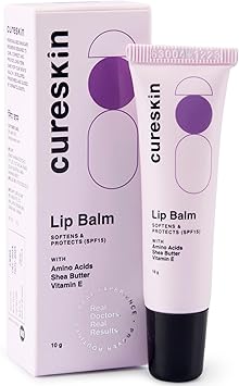 Cureskin Lip Balm with SPF 15 Amino Acids Shea Butter and Vitamin E Lip Care SPF Lip Balm for Women and Men Lip Lightening Balm for Dark Lips Lip Balm for Dark Lips to Lighten - Image 2