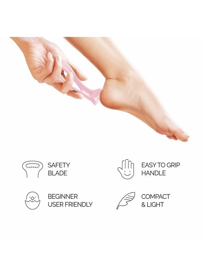 F3 Systems Callus Razor, Pedicure Tool, Effective for Cracked Heel, Ergonomic Design for Grip, Safety Stainless Steel Callus Shaver, Blade for Foot Care, Hard, Rough,Thick Callused Skin Remover(3pack) - Image 3