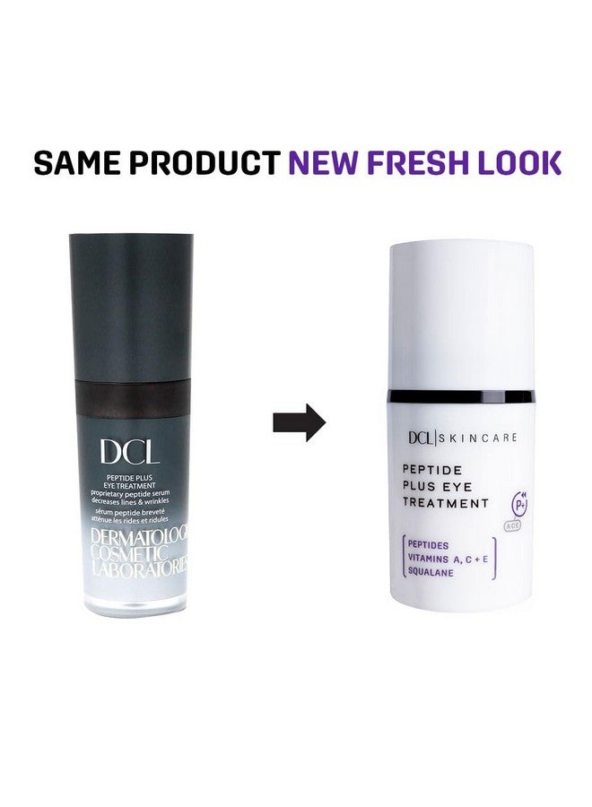 DCL Skincare Peptide Plus Eye Treatment Antiaging Moisturizer To Diminish Wrinkles Eye Puffiness And Dehydration With Squalane And Ceramides 0.5 Fl Oz - Image 2