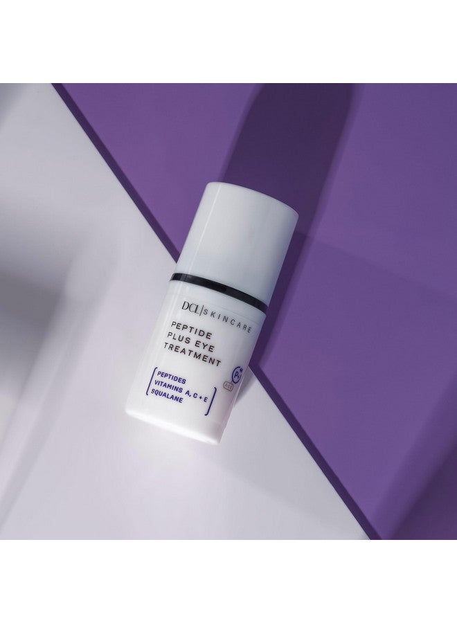 DCL Skincare Peptide Plus Eye Treatment Antiaging Moisturizer To Diminish Wrinkles Eye Puffiness And Dehydration With Squalane And Ceramides 0.5 Fl Oz - Image 3