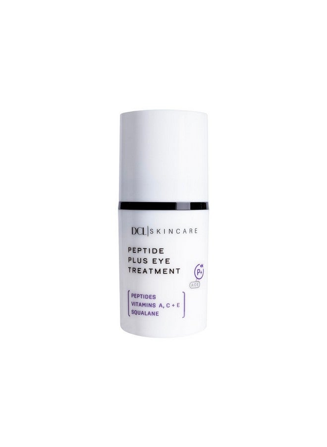 DCL Skincare Peptide Plus Eye Treatment Antiaging Moisturizer To Diminish Wrinkles Eye Puffiness And Dehydration With Squalane And Ceramides 0.5 Fl Oz - Image 1