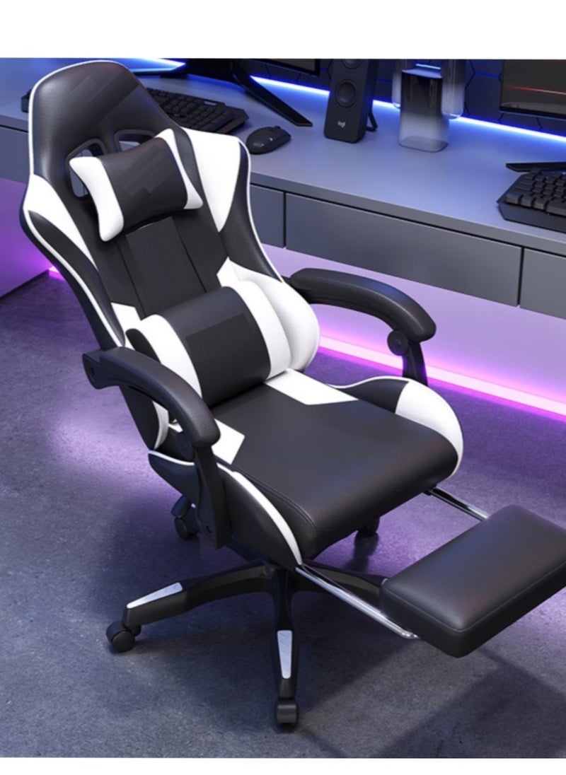 PENG GENERAL - Gaming Chair with Footrest, Racing Gaming Chair, Computer Gamer Chair Ergonomic Game Chair with Adjustable Headrest and Lumbar Support - Image 1