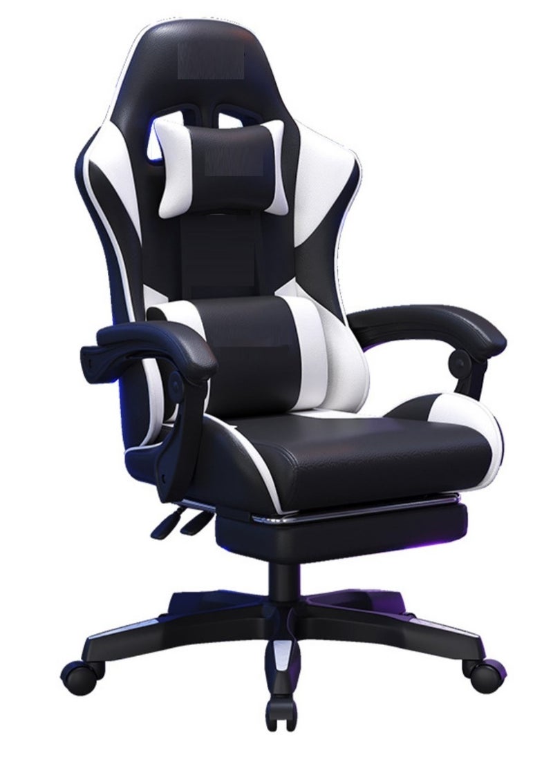 PENG GENERAL - Gaming Chair with Footrest, Racing Gaming Chair, Computer Gamer Chair Ergonomic Game Chair with Adjustable Headrest and Lumbar Support - Image 1