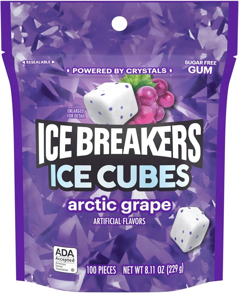 Ice Breakers Ice Cubes Sugar Free Gum - Arctic Grape - Image 3