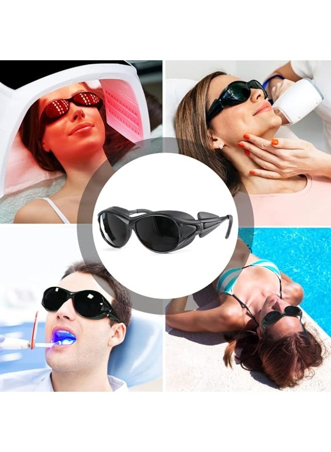 Multi-Functional Eye Protection Goggles, UV Red Light Infrared Blocking Safety Glasses, Lightweight Polycarbonate Glasses for Tanning Red Light Therapy Laser Beauty Treatment - Image 4