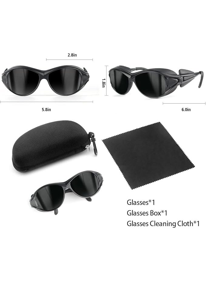 Multi-Functional Eye Protection Goggles, UV Red Light Infrared Blocking Safety Glasses, Lightweight Polycarbonate Glasses for Tanning Red Light Therapy Laser Beauty Treatment - Image 2