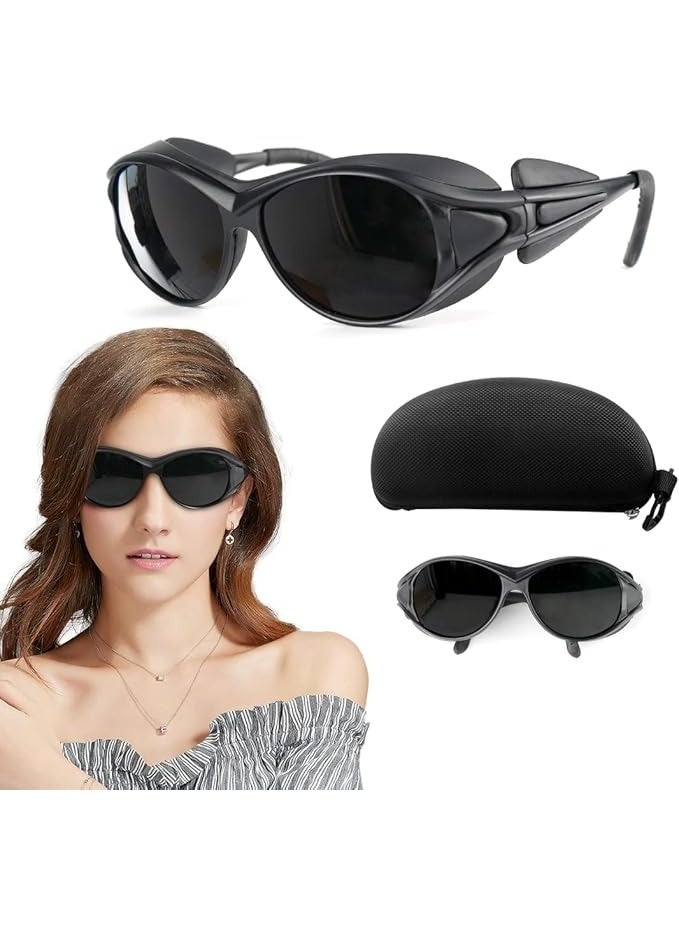 Multi-Functional Eye Protection Goggles, UV Red Light Infrared Blocking Safety Glasses, Lightweight Polycarbonate Glasses for Tanning Red Light Therapy Laser Beauty Treatment - Image 1