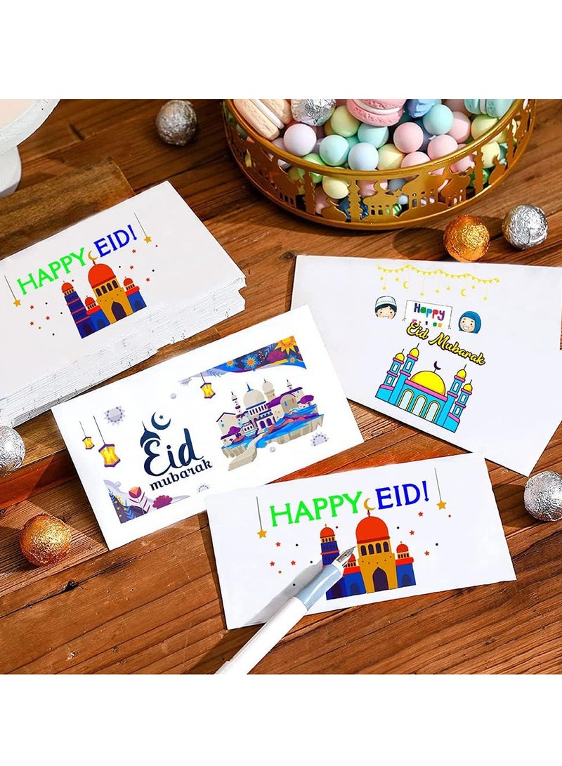 PRINTSHOP4ME Eid Mubarak Money Envelopes for Gifting kids - Eid Money Envelopes for Gifting - Eidi Mubarak Envelope for Kids - Eid Money pack -Eid al-Adha Gifting - Self-Seal Envelopes  - Image 2