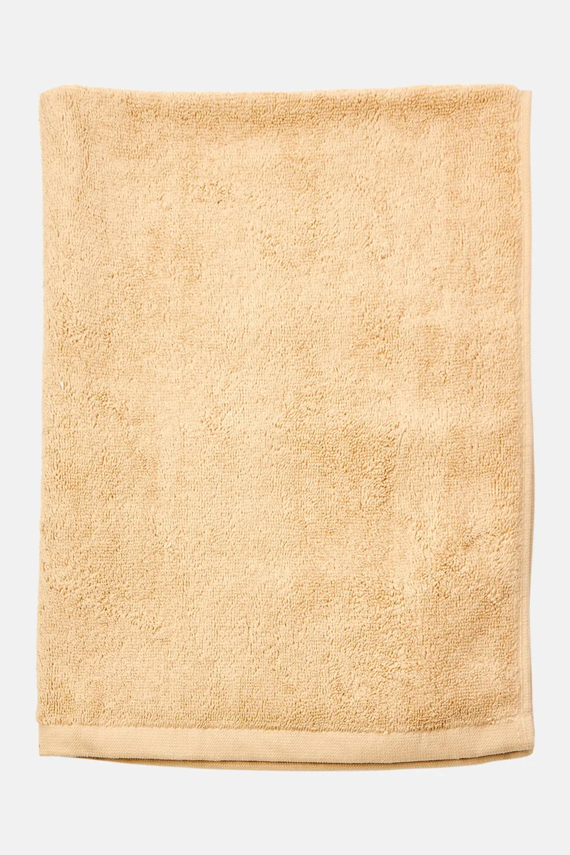 Muy Mucho Textured Cotton Bath Rug 50 x 70 cm, Tan