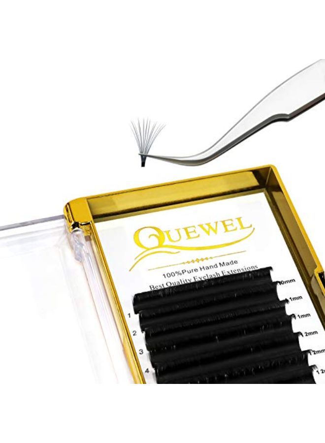 QUEWEL Eyelash Extensions 0.07 D Curl 10-15Mm Mix Volume Lashes 2D-20D Easy Fan Lash Self Fanning|0.03/0.05/0.07/0.10/0.12 C/D Single 8-25Mm Mix 8-15 9-16 15-20 20-25|?0.07 D Mix-10-15Mm? - Image 1