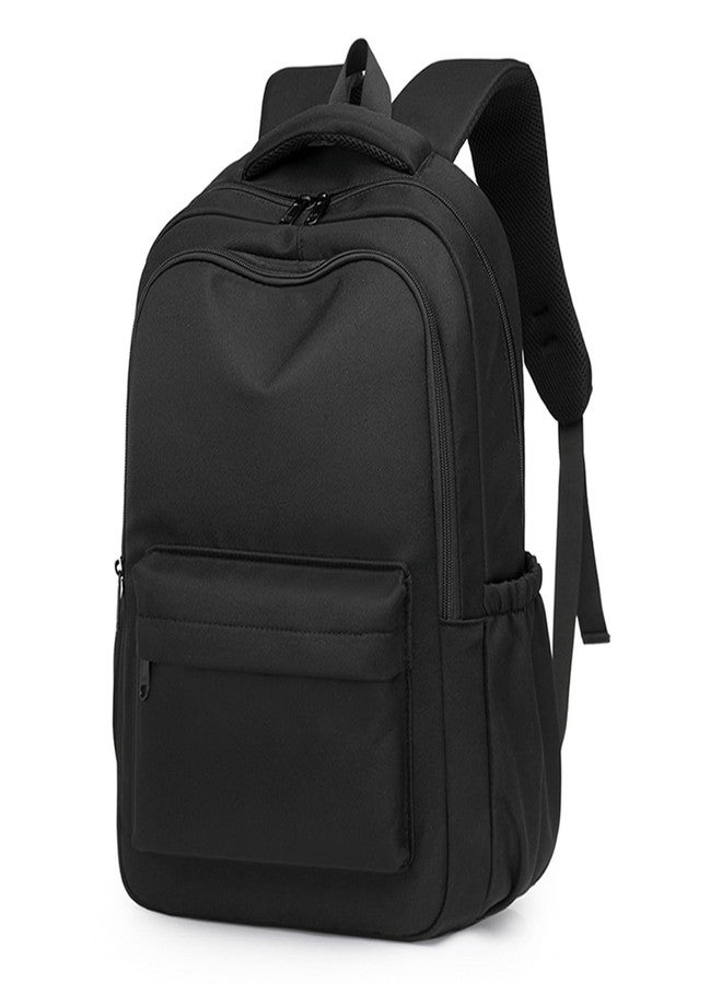 Lamprod Cute Aesthetic Backpack for School Supplies College Backpack for Teen Girls Students Laptop Bag Large Capacity Bookbags, Black, Fashion Backpack - Image 2