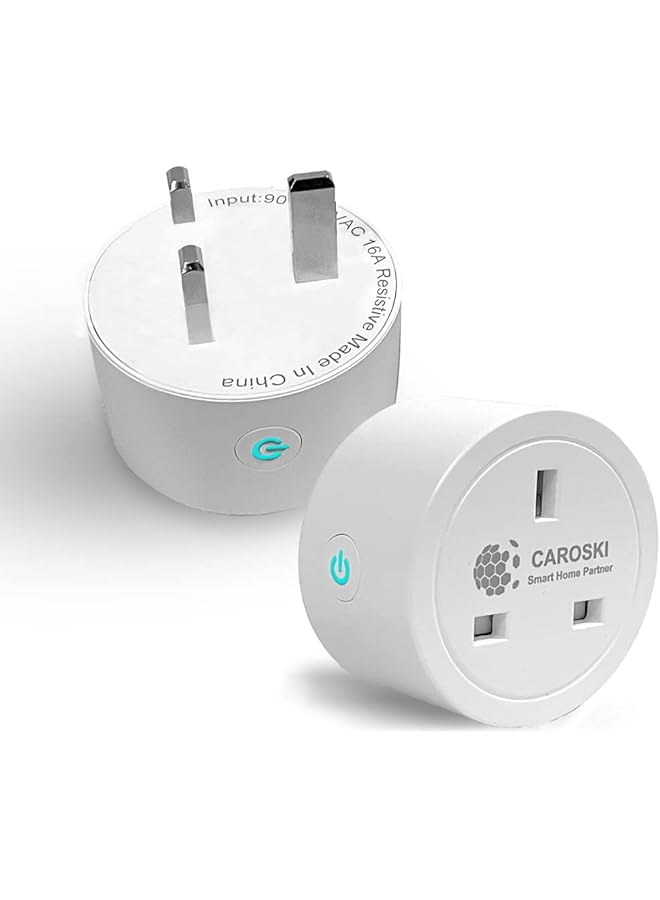 CAROSKI CAROSKI- Wifi Smart Plug, 16A Energy Monitoring Smart Plug Socket for Smart Home, Compatible with Alexa, Google Assistant comes with Remote and Voice control, with 1 year warranty (pack of 1)  - Image 1
