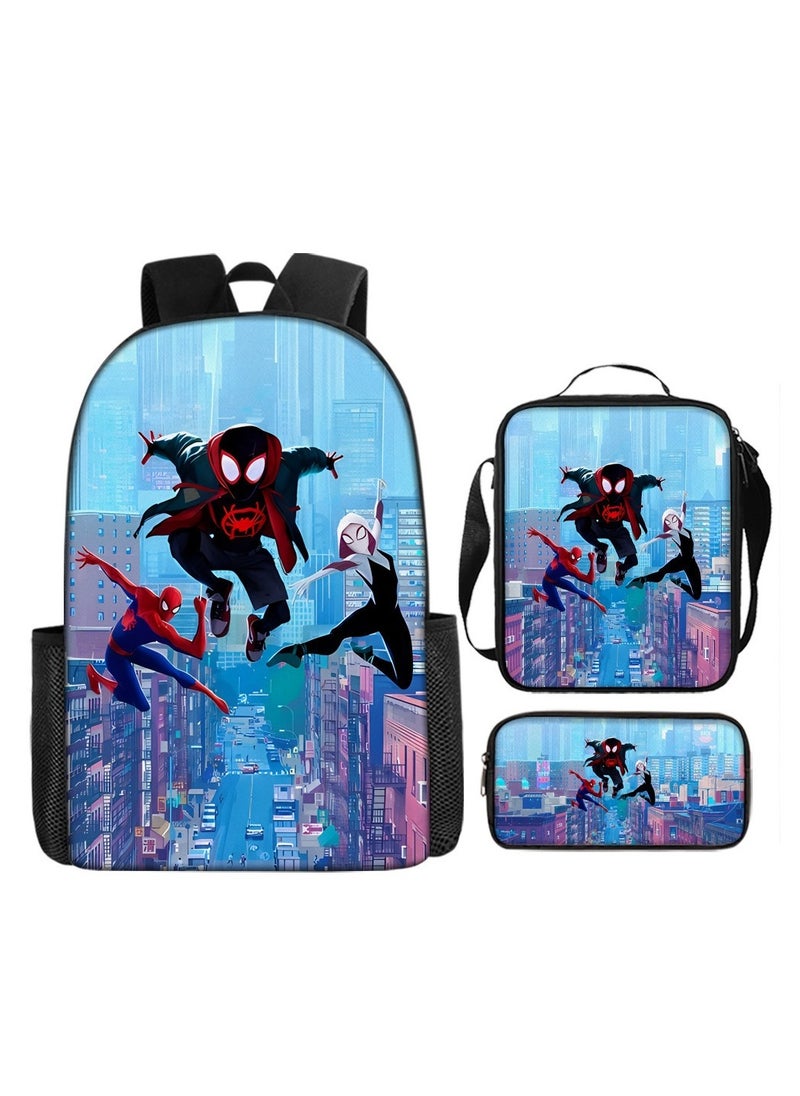 Spider-Man Spider-Man Student Backpack Three-Piece Set 29*16*42cm 