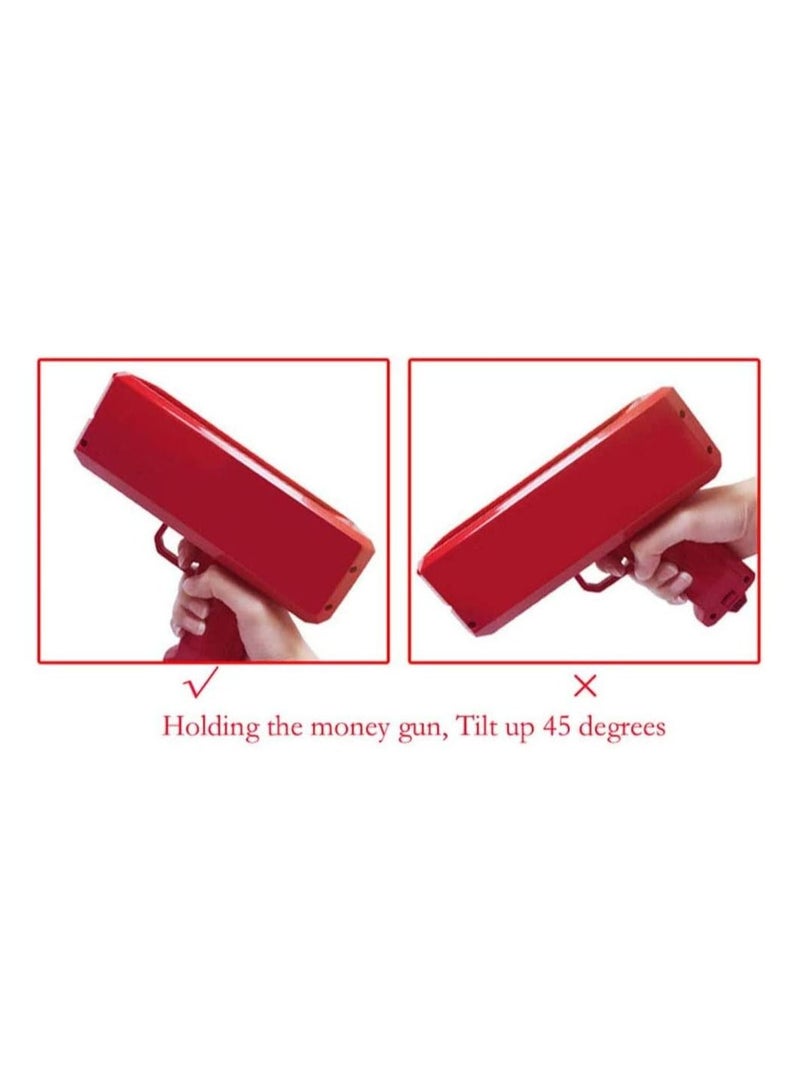 Cash Money Gun Super Gun Spray Gun Making A Cash Rain Money Toy Gun, Contains 100PCS Props Money Shoot Some Fun into Your Party or Wedding - Image 4