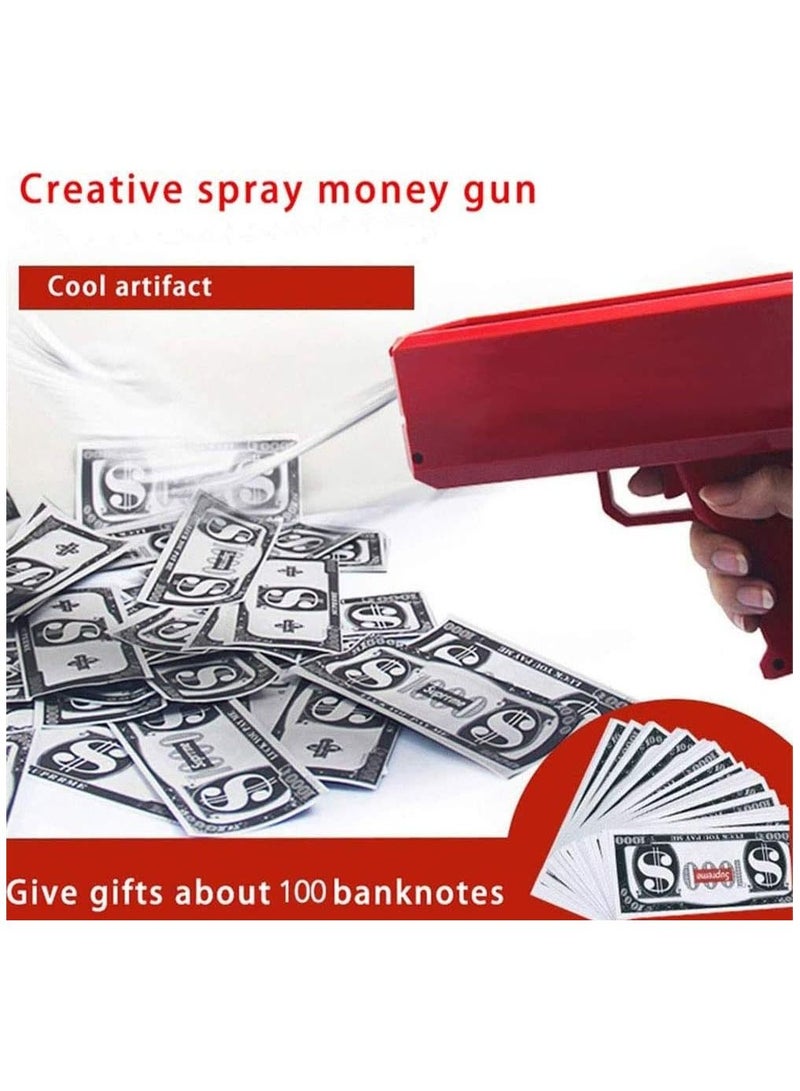 Cash Money Gun Super Gun Spray Gun Making A Cash Rain Money Toy Gun, Contains 100PCS Props Money Shoot Some Fun into Your Party or Wedding - Image 3