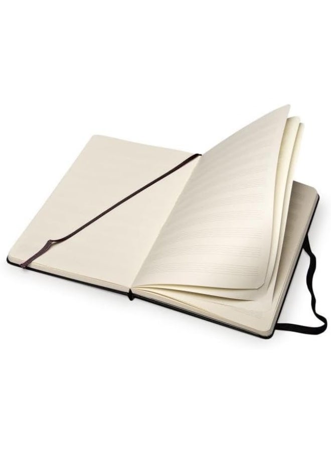 Moleskine 13 x 21 cm Art Collection Music Notebook with Hard Cover and Elastic Closure, Paper Suitable for Pens, Pencils and Fountain Pens - Black  - Image 3