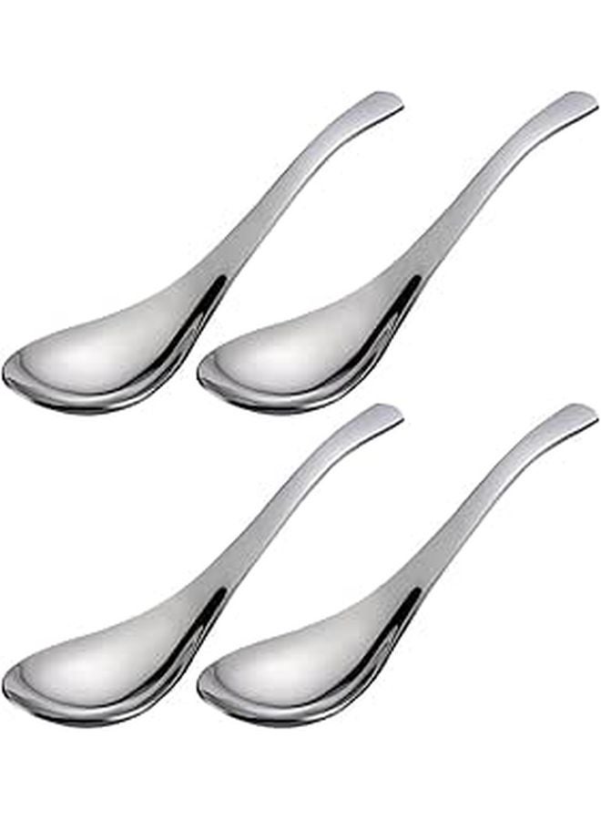 4 Piece Stainless Steel Spoon Set Includes Small Coffee Spoon Lightweight For Home Kitchen And Travel - Image 1
