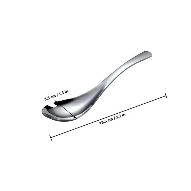 4 Piece Stainless Steel Spoon Set Includes Small Coffee Spoon Lightweight For Home Kitchen And Travel - Image 3