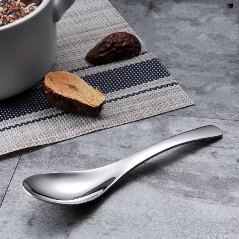 4 Piece Stainless Steel Spoon Set Includes Small Coffee Spoon Lightweight For Home Kitchen And Travel - Image 5
