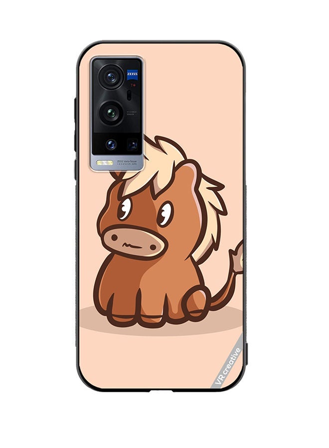 VR CREATIVE Protective Case Cover For Vivo X60 Pro Plus Horse Cartoon Design Multicolour - Image 1