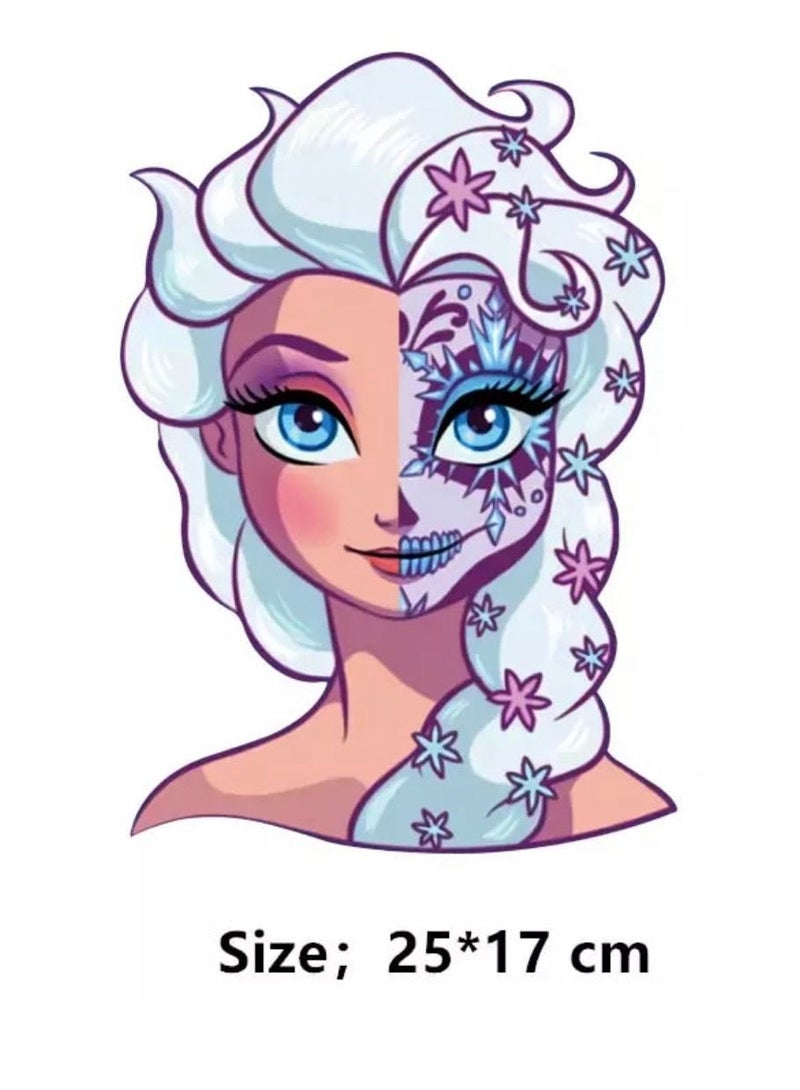 Frozen Thermal Transfer Stickers On Clothing Washable Patches Do It Yourself For Clothing, Girls' Fashion, T-shirt printing. - Image 1
