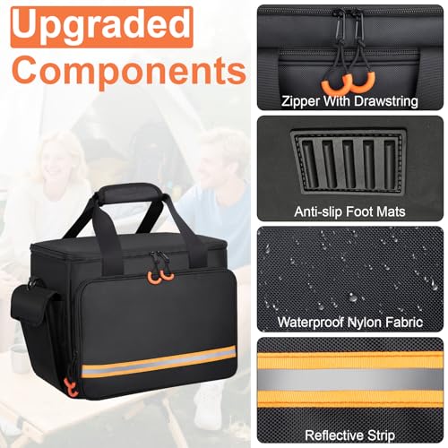 Wigojoy Portable Station Bag Compatible with Jackery Explorer 1000 V2/1000,with Plenty of Room for Accessories, Waterproof and Non-slip Bottom, and Abrasion-resistant Nylon Fabric - Image 4