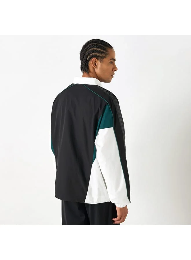 Kappa Kappa Colourblock Zip Through Jacket with Long Sleeves