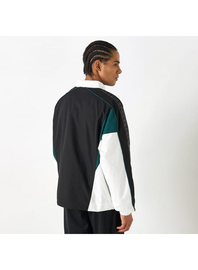 Kappa Kappa Colourblock Zip Through Jacket with Long Sleeves  - Image 3