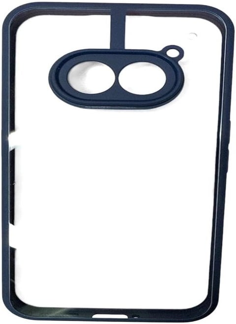 Protective Case for Nothing Phone 2a/2a Plus, High-Quality Camera Protection, Shockproof, Scratch-Resistant Mobile Phone Case, Soft TPU Edge + Transparent PC Back Case (Blue)