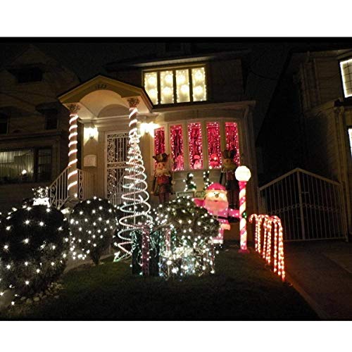 lychee Solar Rope Lights Outdoor 16.5ft 50LED Waterproof Solar Power String w/Light Outdoor Rope Lights Ideal for Home Garden Party Wedding Decoration (White) - Image 3