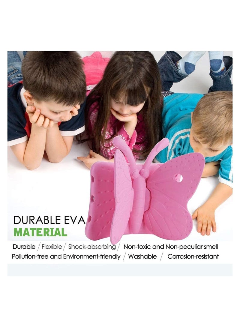 iPad 9th 8th 7th Generation Case Kids Girls, Cute Butterfly Shockproof EVA Foam Super Protection Stand Cover for iPad 2021 2020 2019 10.2" and iPad Air 3 Pro 10.5 - Image 4