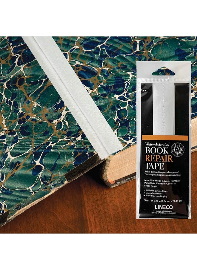 Lineco Water-Activated Book Repair Tape, Use For Hinge Covers, Repair Pamphlets, Covers And Paper Pages. Non-Yellowing, Neutral Ph, 2 In X 48 Inch  - Image 3