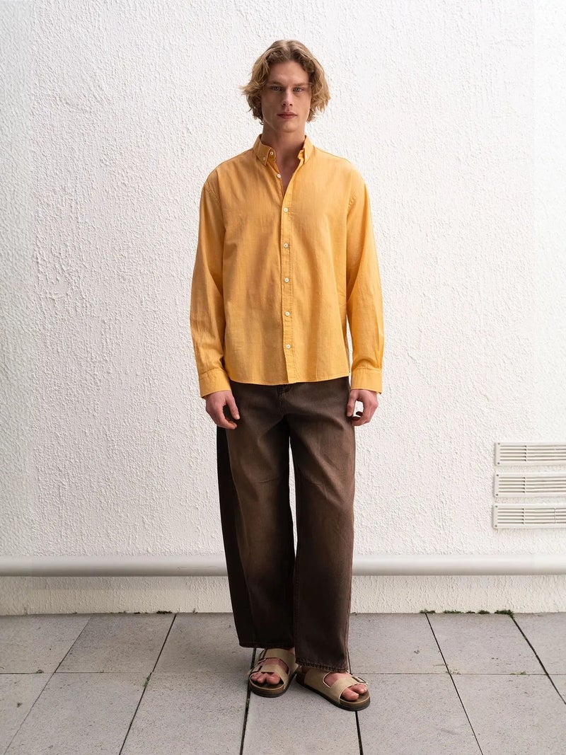 GIESTO Cotton Oversized Button-Up Shirt - Image 3