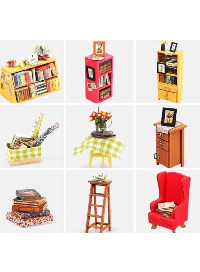 DIY Library House Wooden Jigsaw Puzzle 225x185x190cm - Image 5