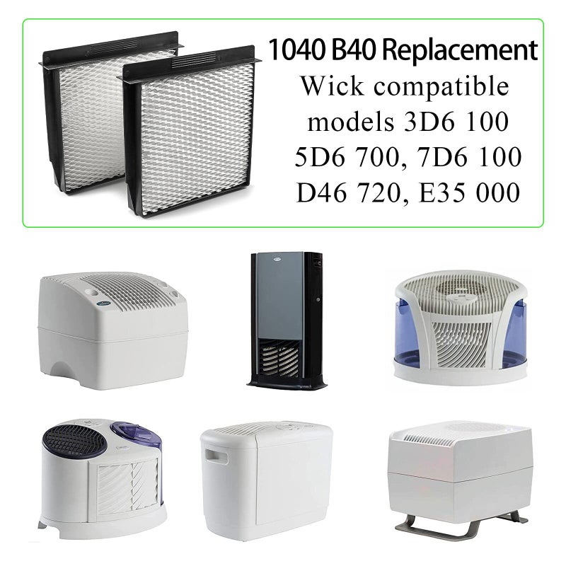 Ximoon 1040 B40 Replacement Wick Humidifier Filters Replacement for ESsick Air Humidifier Filters Fits 3D6-100 5D6-700 7D6-100 D46-720 E27-000 E35-000 CM330 B23-810 TD6-710 MA-0500-2 Filters - Image 3